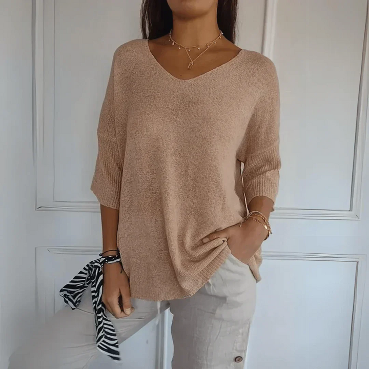 Leah - Elegant Knitted Shirt