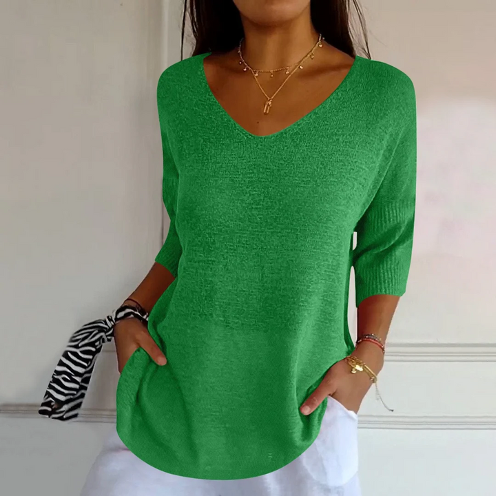 Leah - Elegant Knitted Shirt