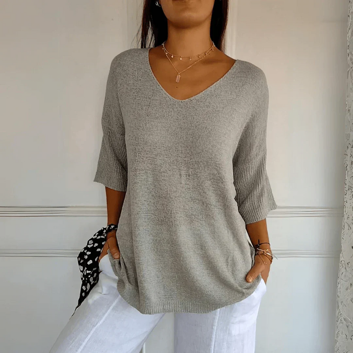 Leah - Elegant Knitted Shirt