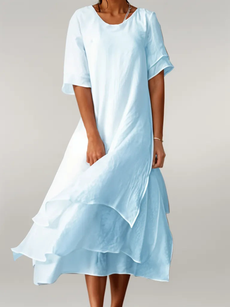 Eloise | Elegant Cotton Long Dress